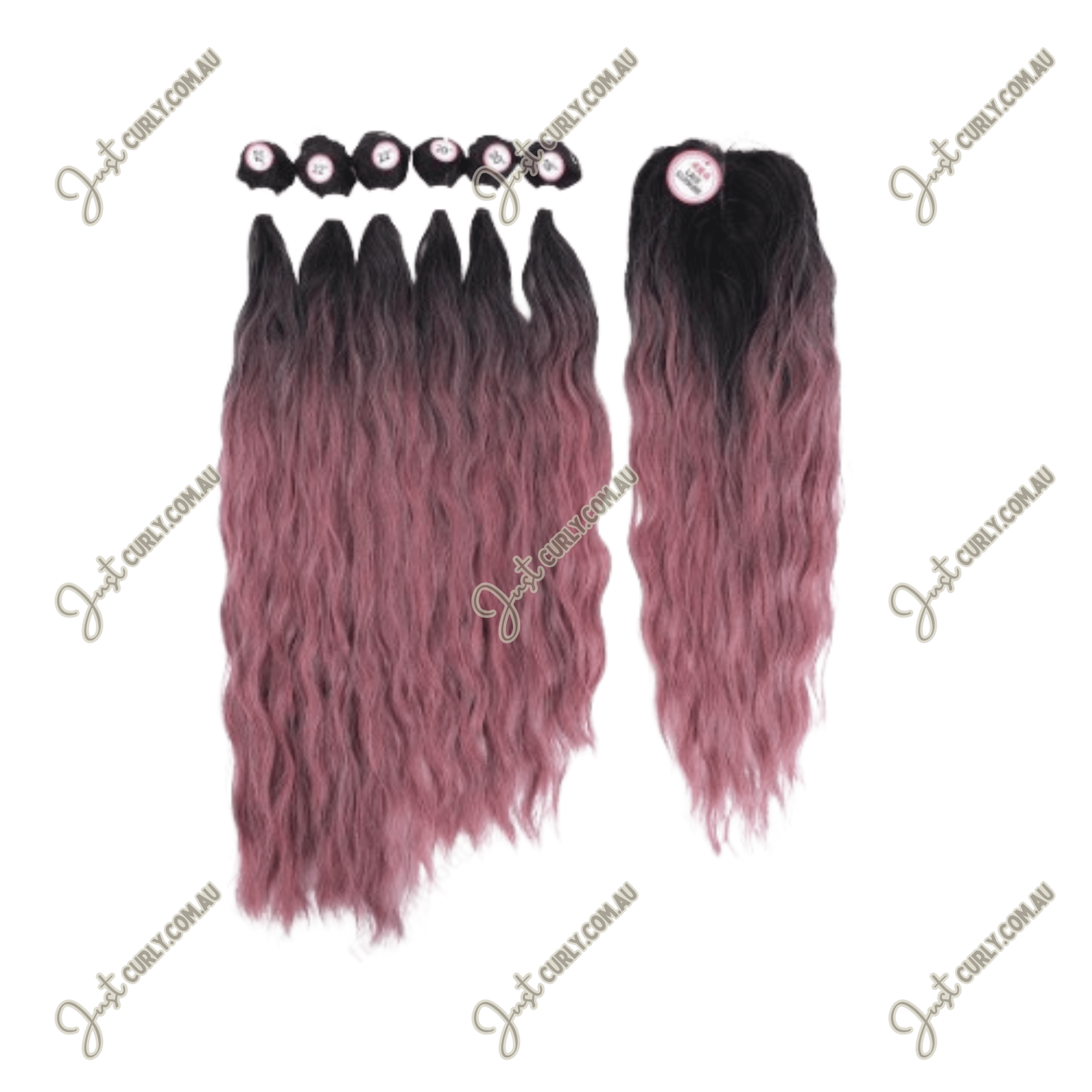 123 Complete 14" 16" 16"18"18" 18" + Closure (Natural Wave)