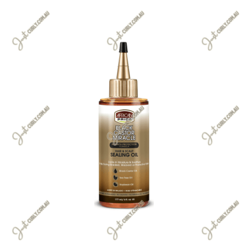 African Pride Black Castor Sealing Oil 6oz - Just Curly