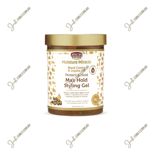 African Pride Moisture Miracle Max Hold Styling Gel 18oz - Just Curly