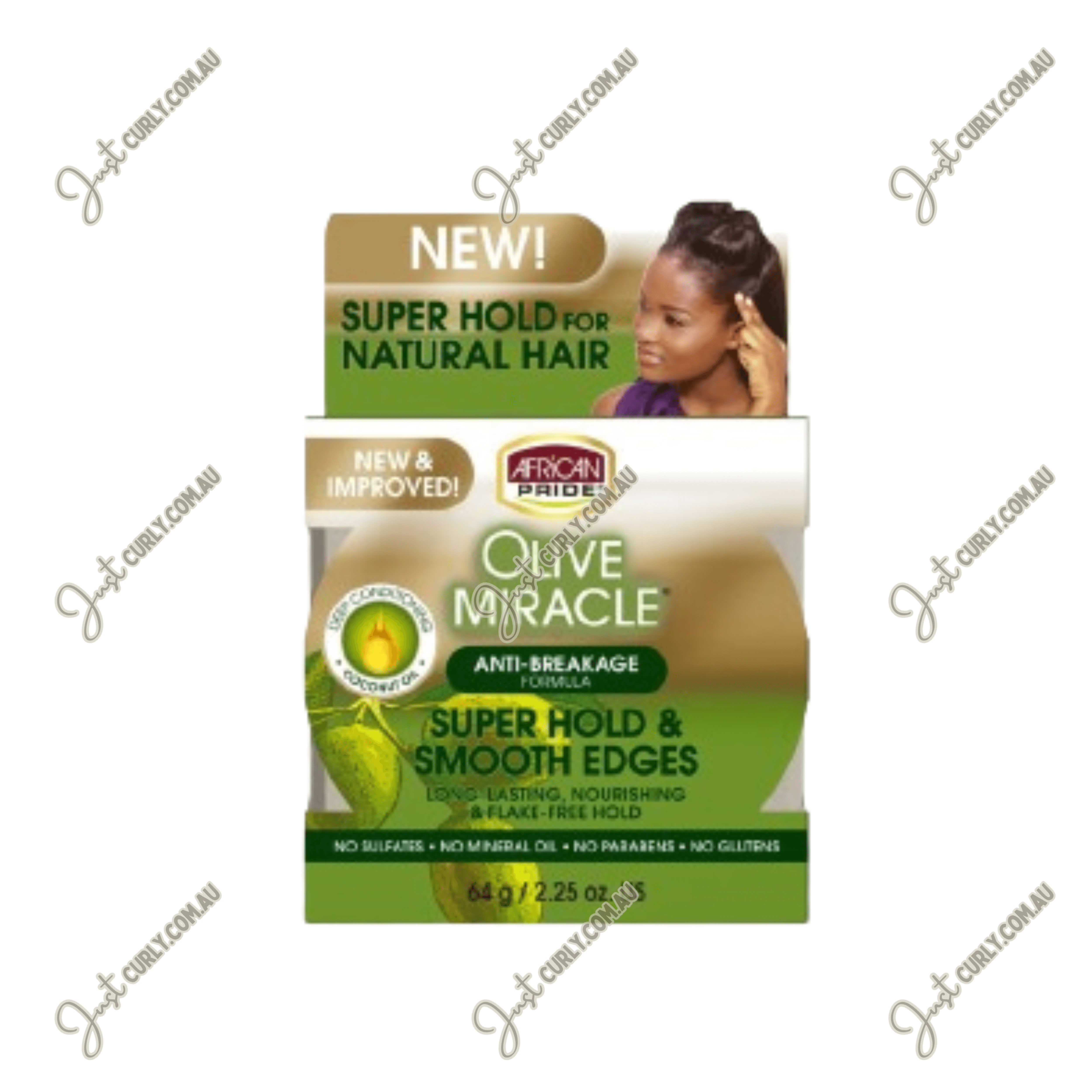 African Pride Olive Miracle smooth edges 2.25oz