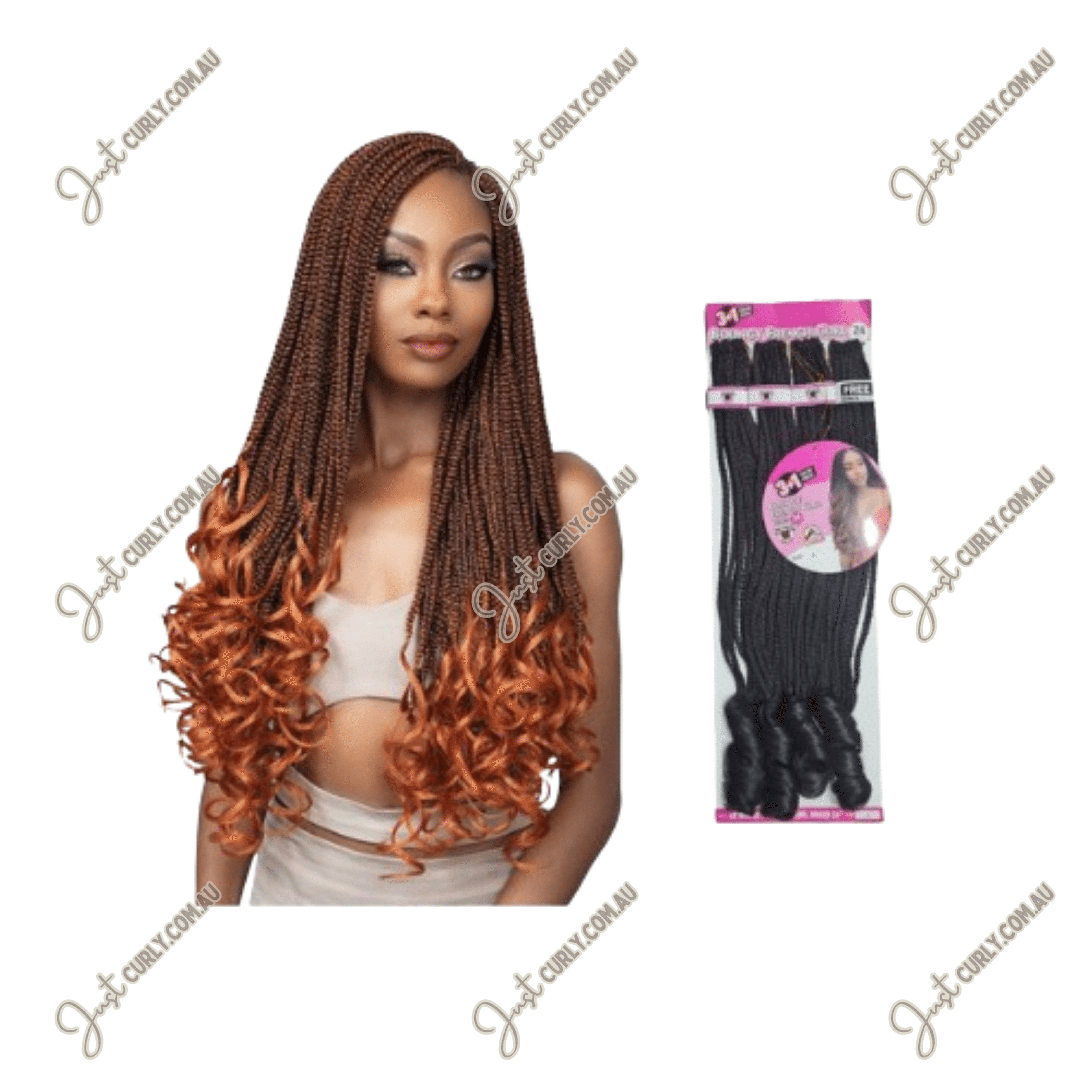 Bouncy French Curl 24"