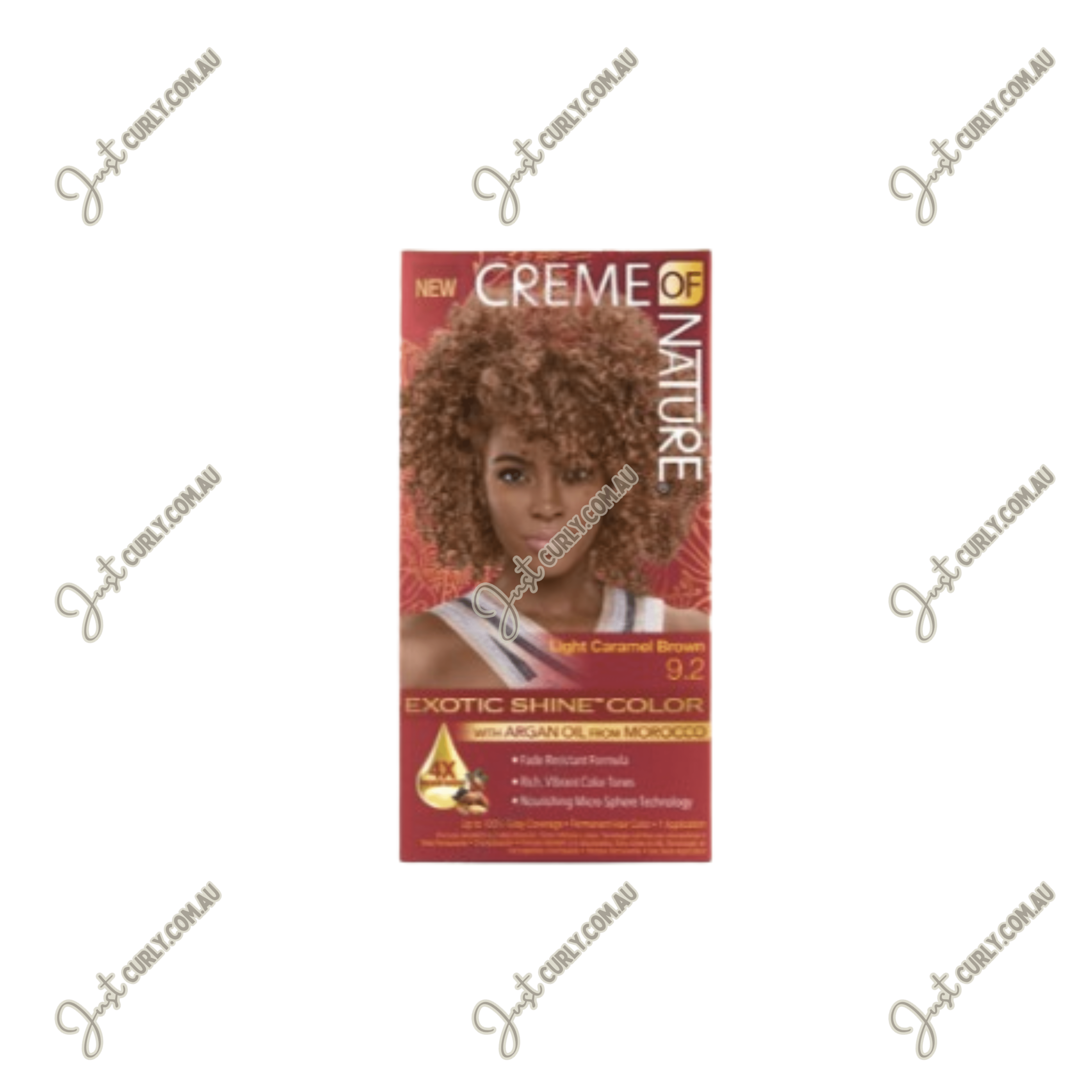 Creme of Nature light caramel brown hair color