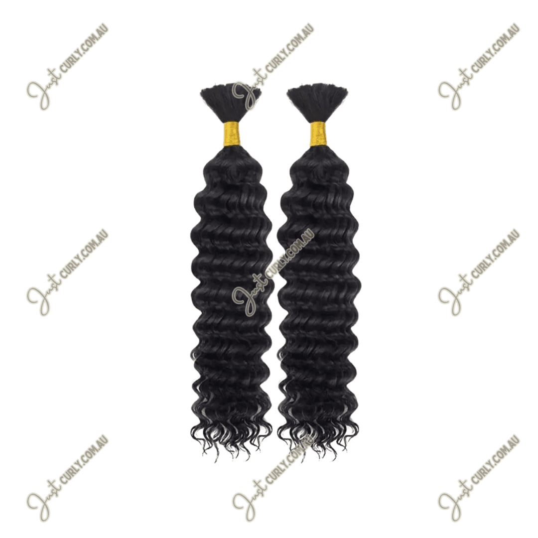 Deep Wave Bulk 100% Human Hair 22" - JustCurly