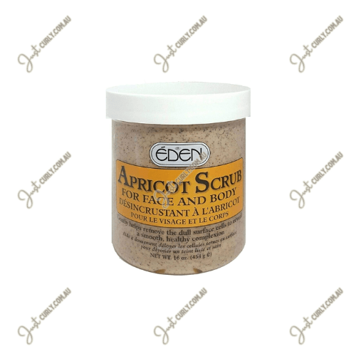 Eden apricot scrub (for face & body) 16oz - Just Curly
