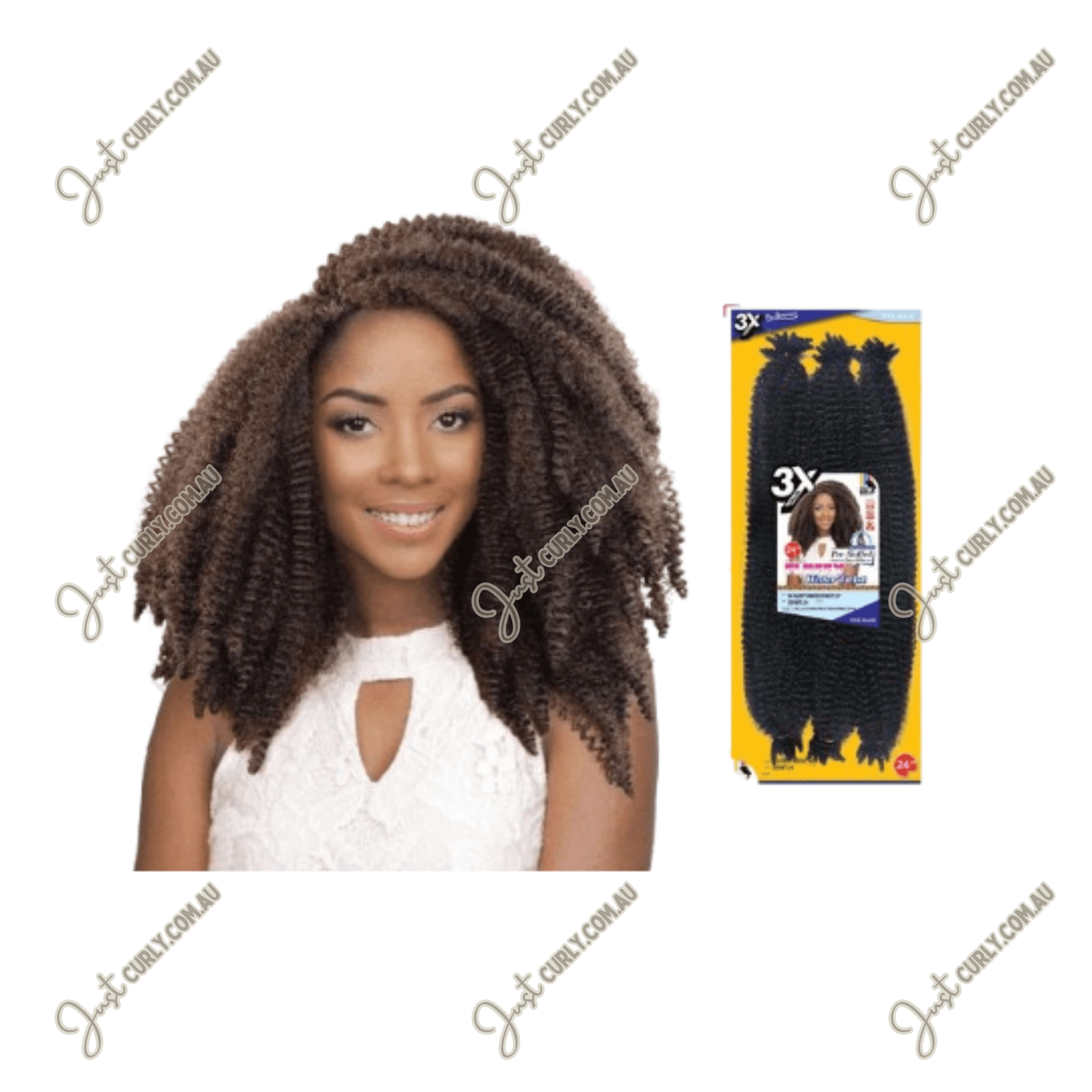 Fluffy Water Twist Braid 3x