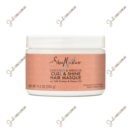 Shea Moisture Coconut & Hibiscus Curl & Shine Hair Masque 11.5oz - Just Curly
