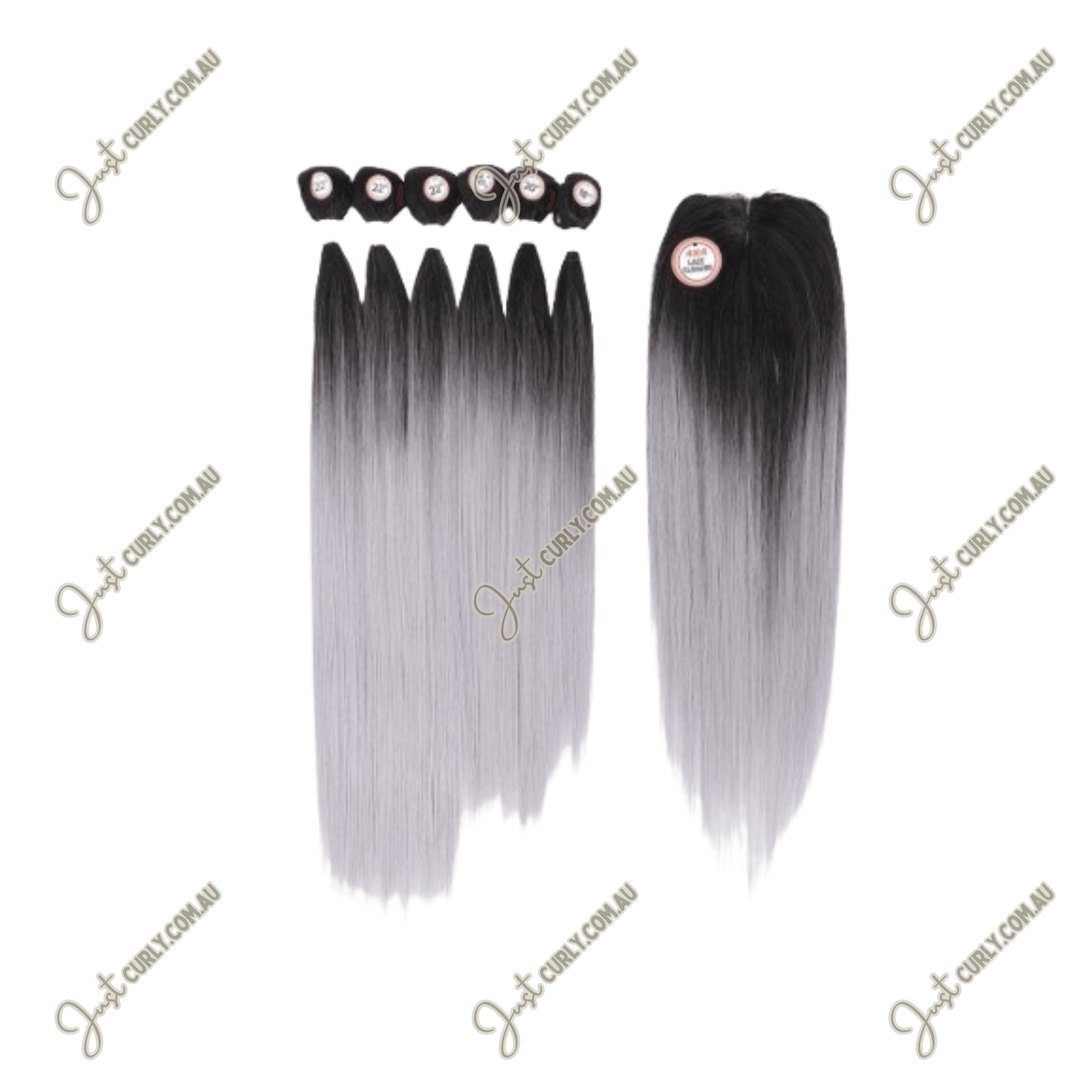 123 Complete 14" 16" 16"18"18" 18" + Closure (Straight)
