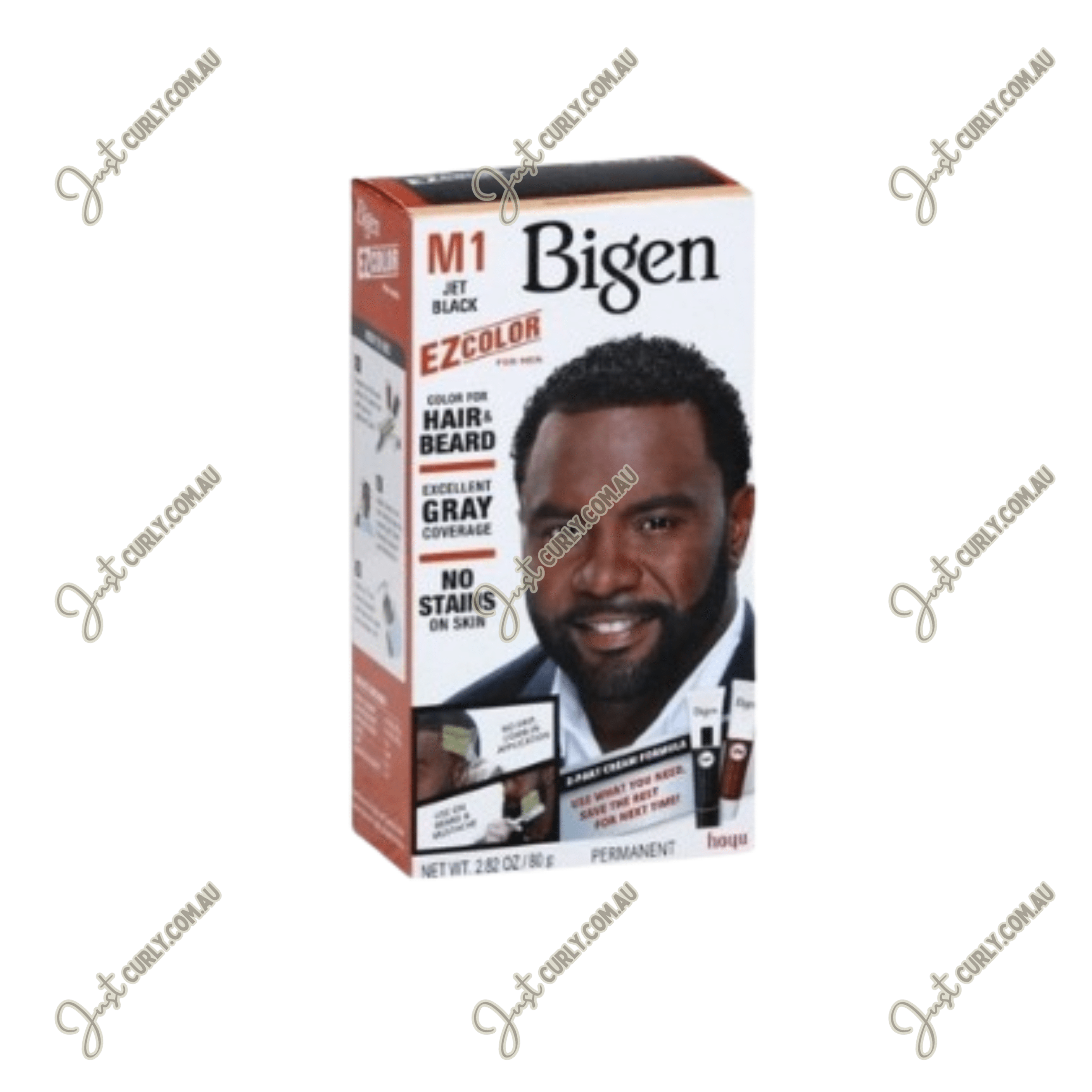 Bigen EZ Hair & Beard Color for Men (Jet Black)